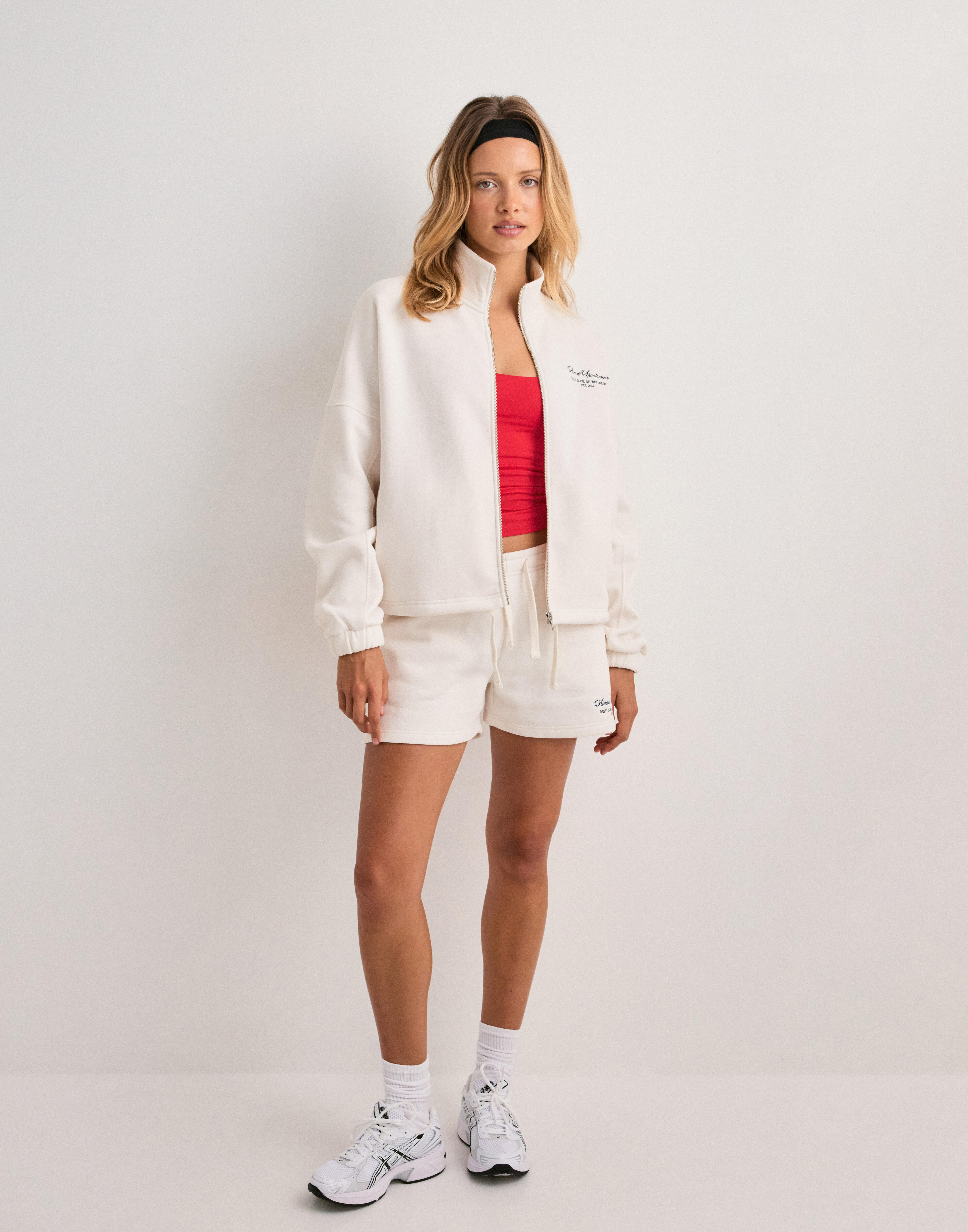 Buy Aim'n Script Zip Jacket - Offwhite | Nelly.com