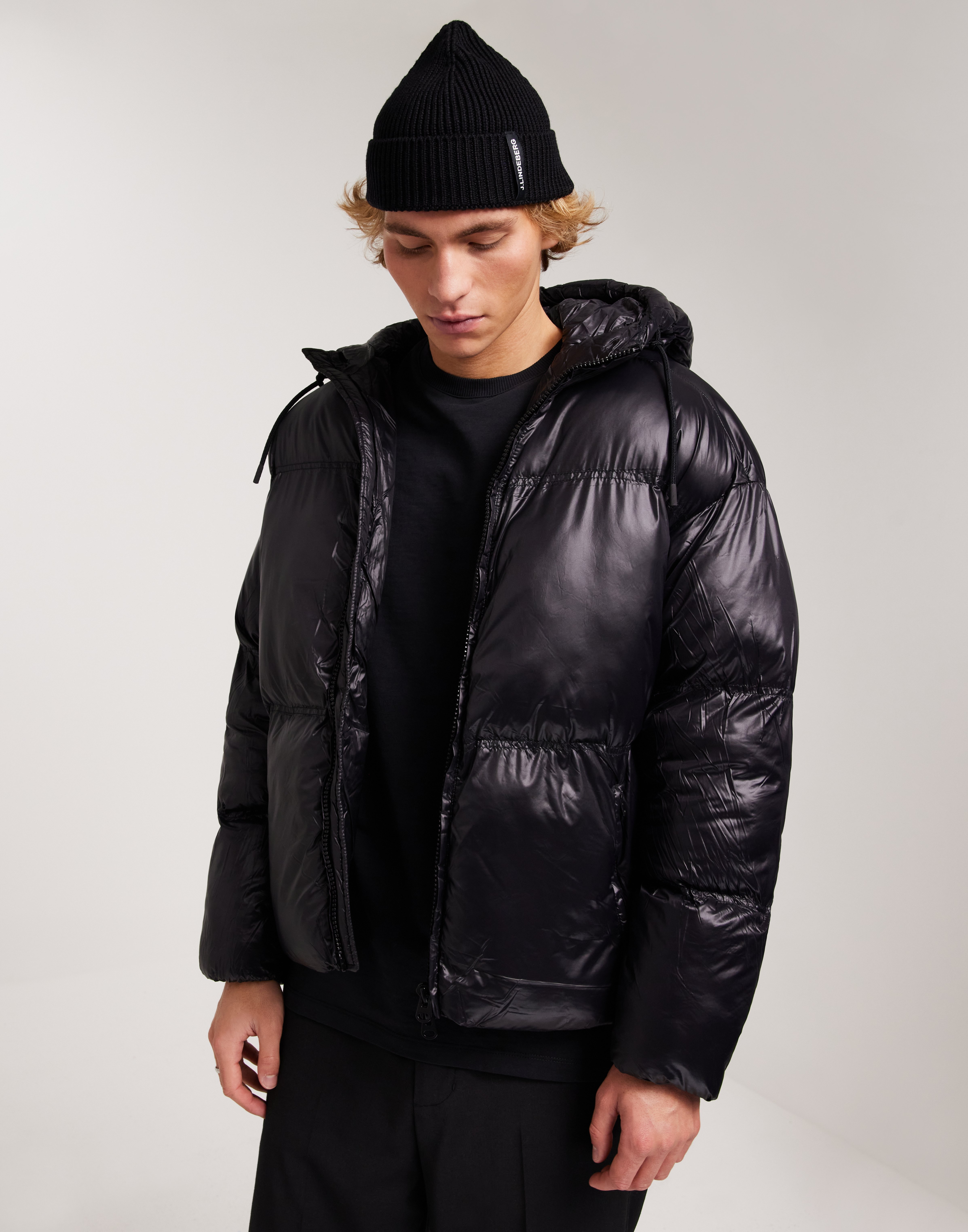 Jack & Jones Jcoclean Puffer Puffer jackets Sort