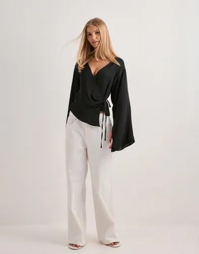 Nelly Wrap Wide Sleeve Blouse blusar dam – bild 2