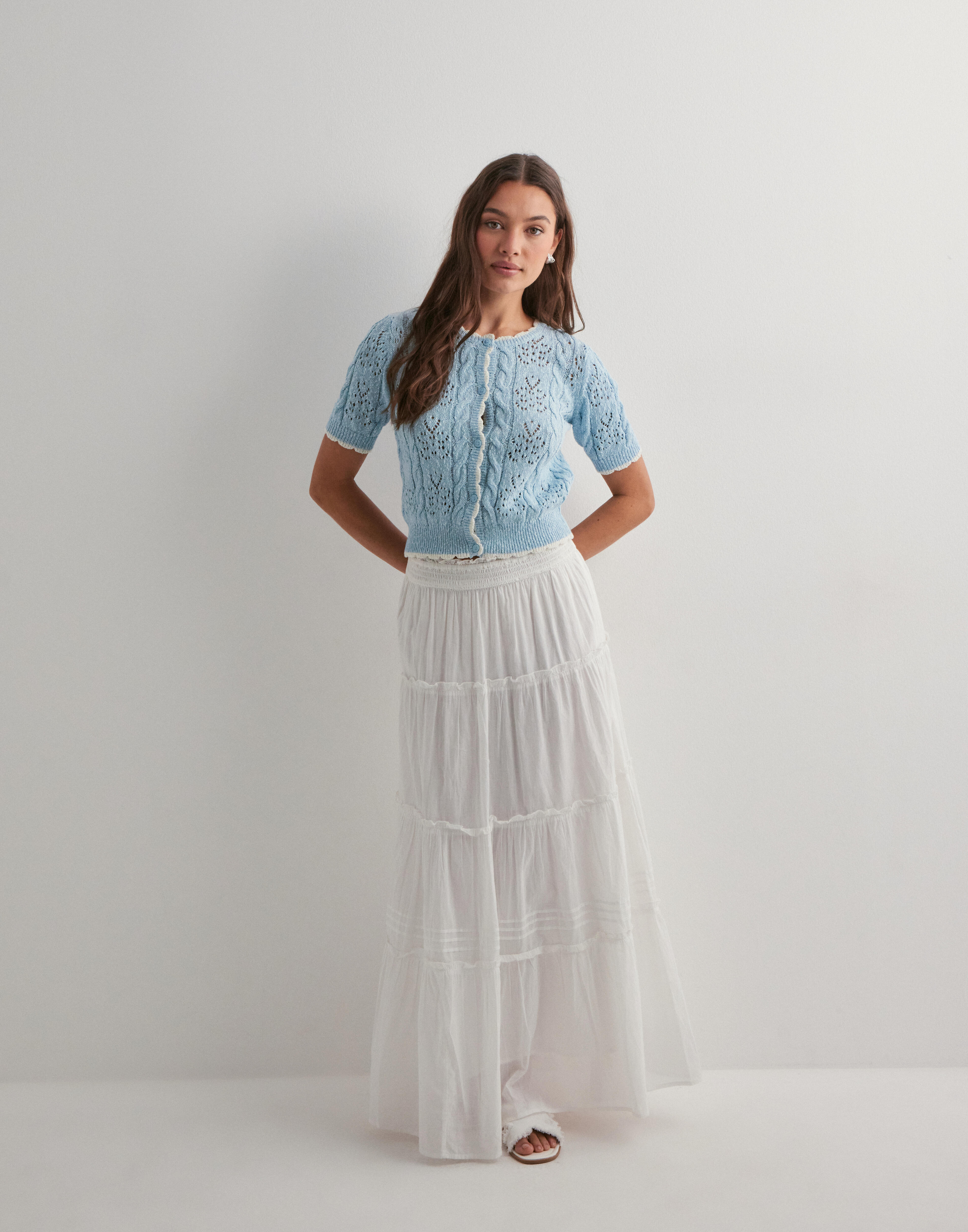 sheller sleeve less ribbon slit knit 美品 Sheller トップス sheller トップス トップス sheller sleeve less