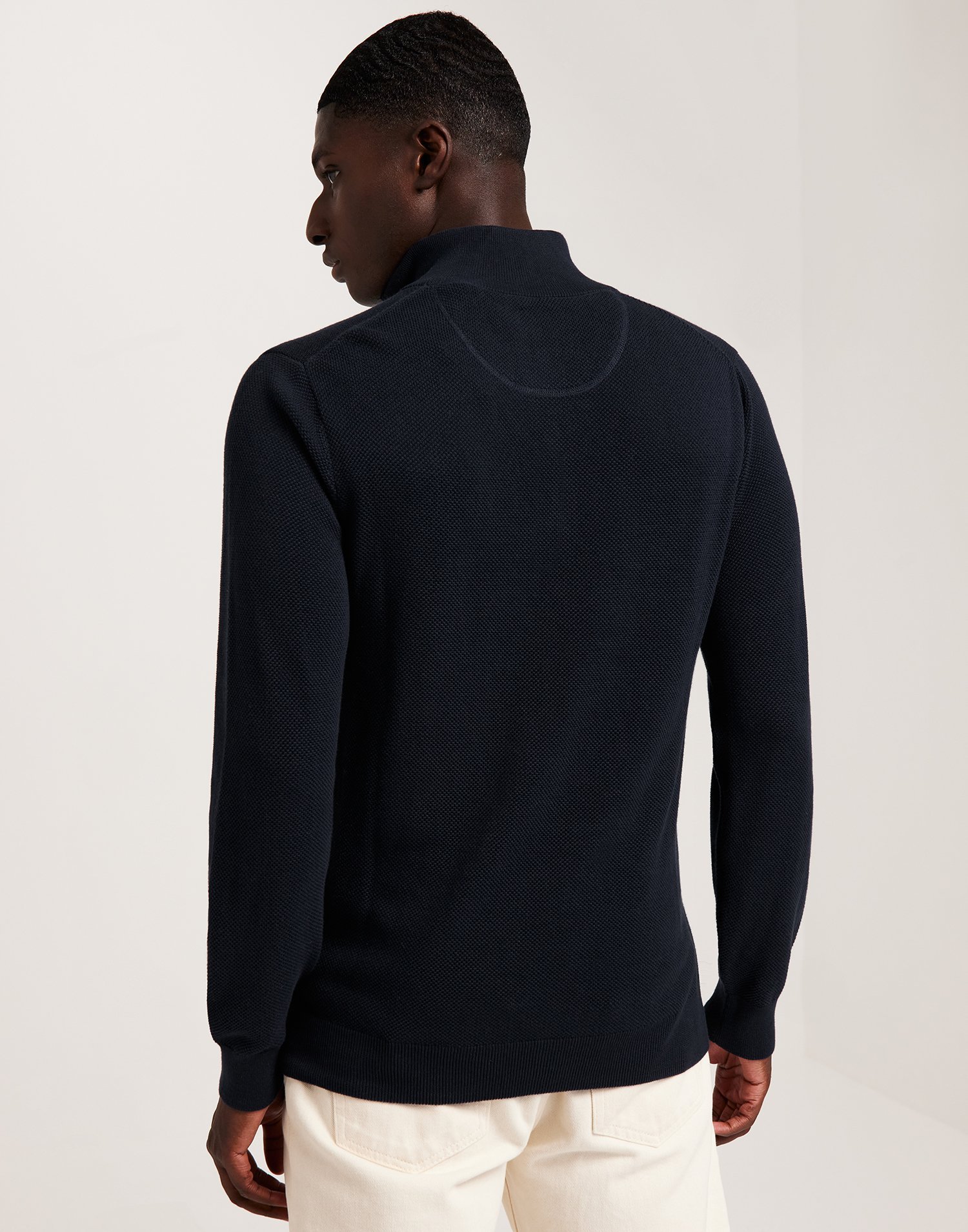 GANT Cotton Pique Half Zip, Rich Wine, XL