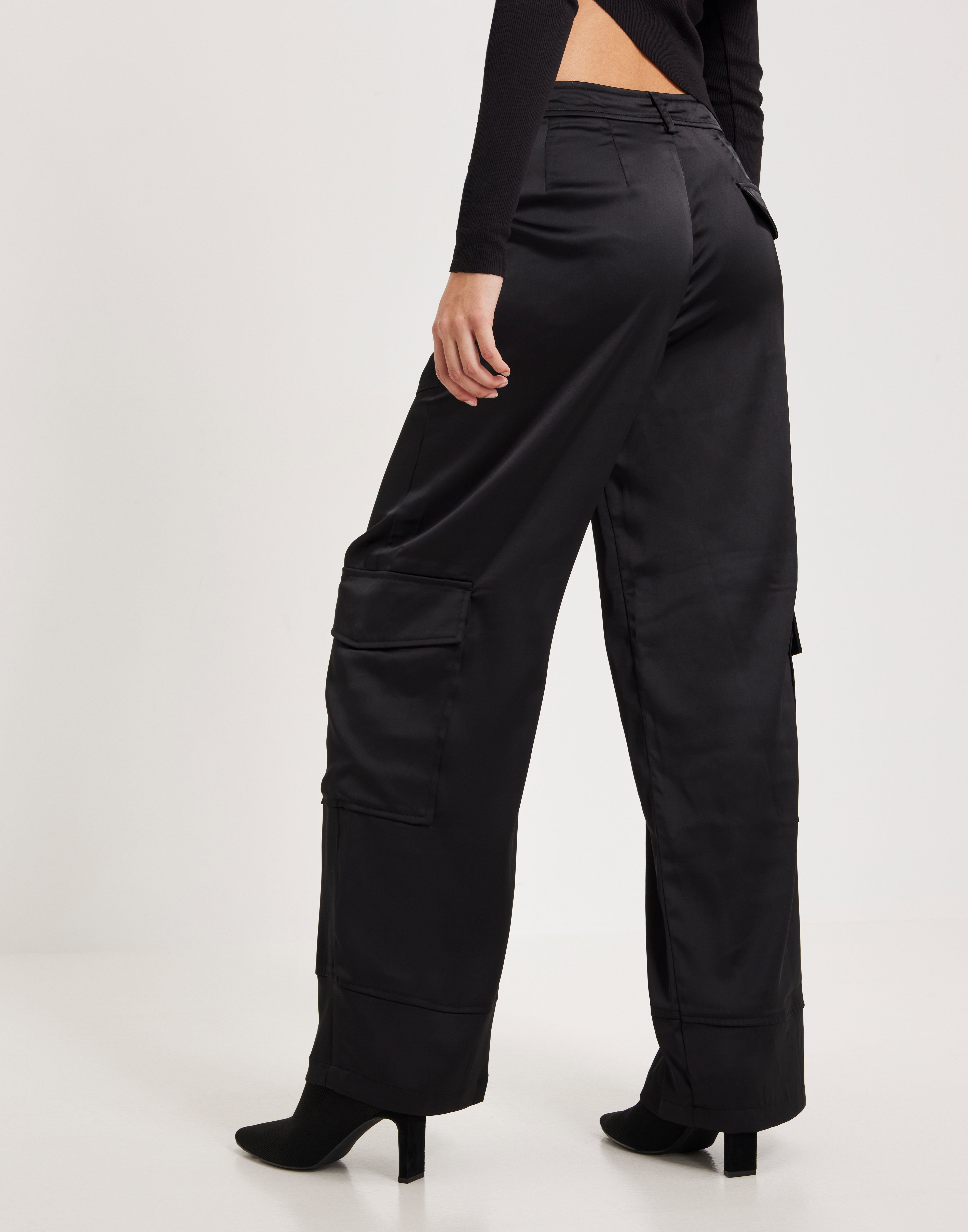 JJXX JXHOLLY RELAXED - Pantalones Cargo - Black/negro