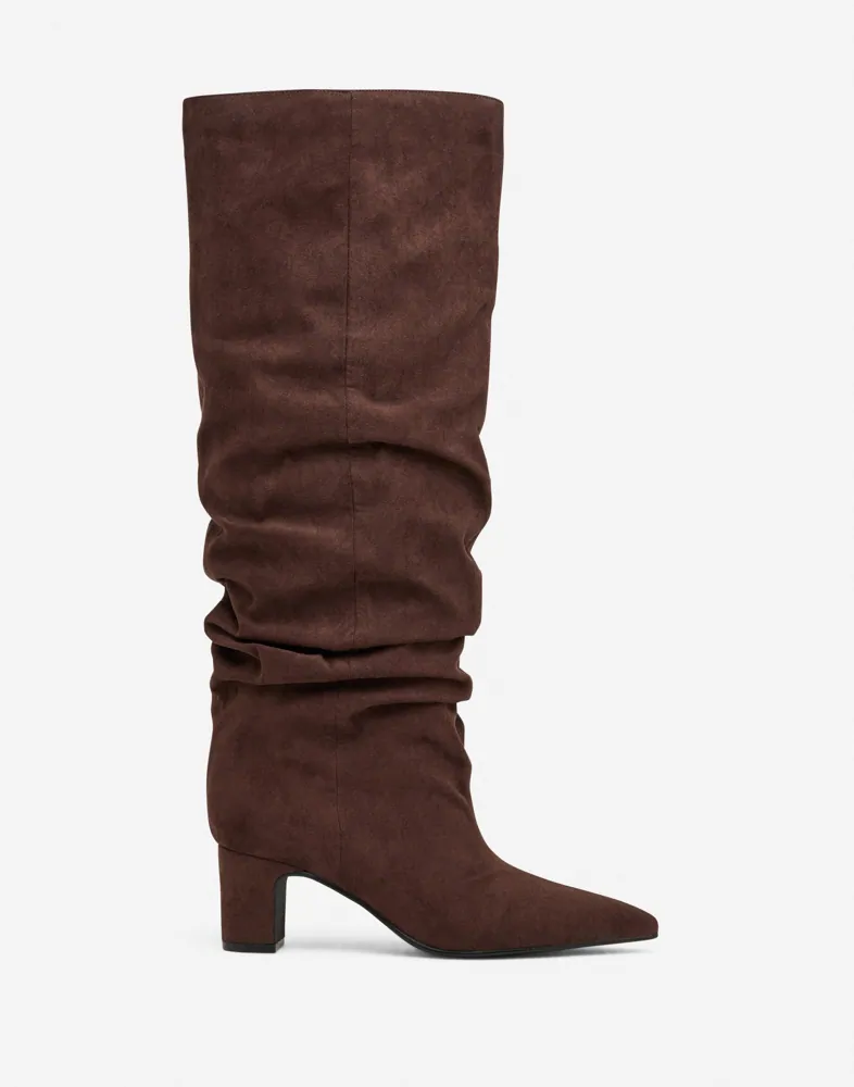 Scrunch Pointy Block Boot
