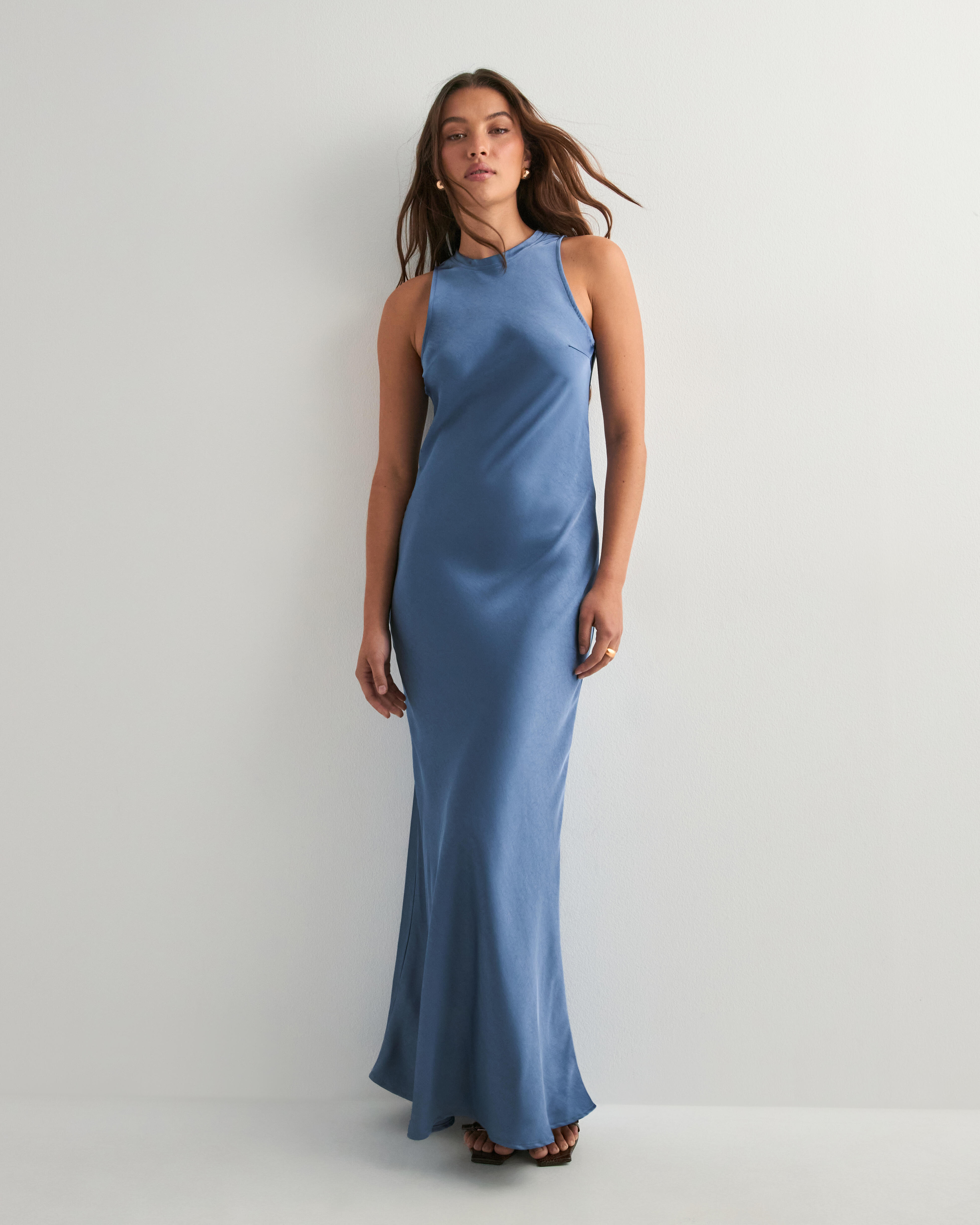 Celinie Heavy Sateen Dress