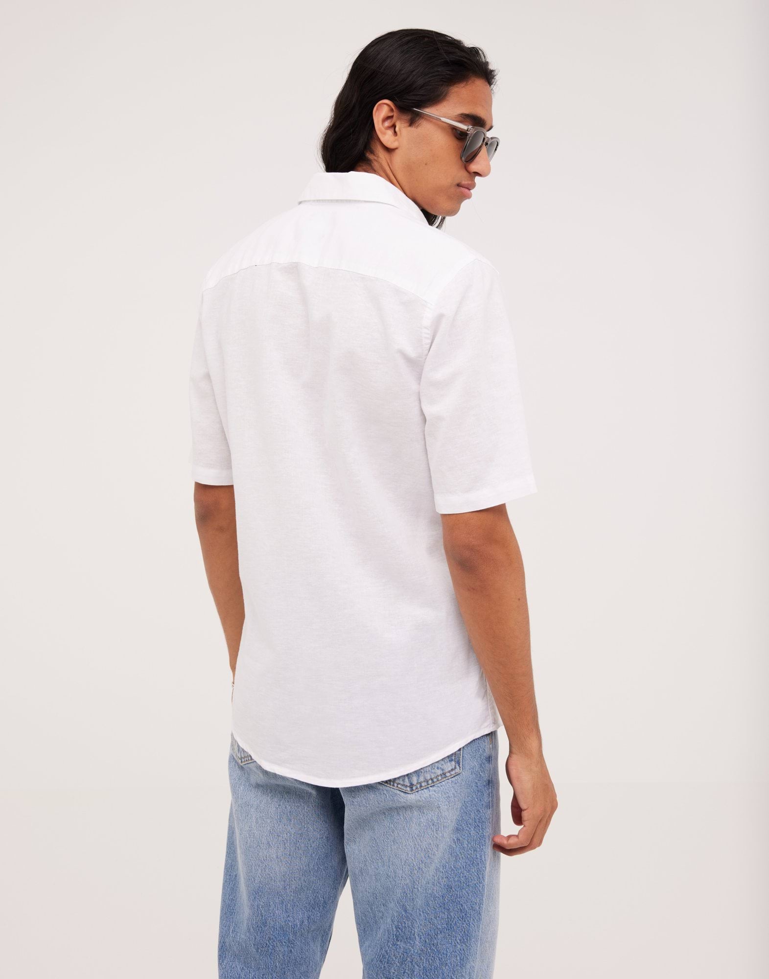 ONSCAIDEN LIFE SS SOLID LINEN SHIRT