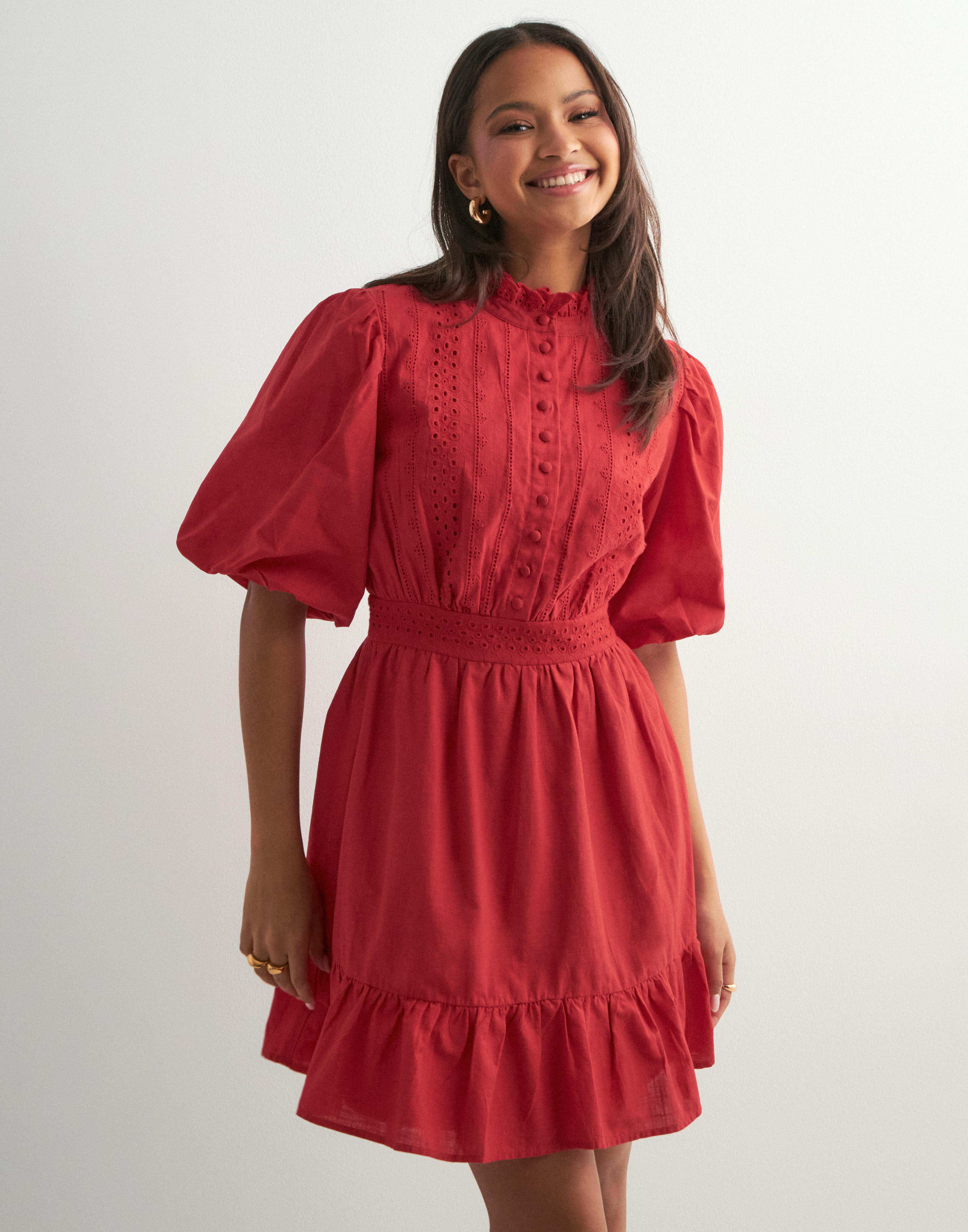 【国内即発】VERO MODA ヴェロモーダ ☆Red shift dress 261845-5801_03.jpg