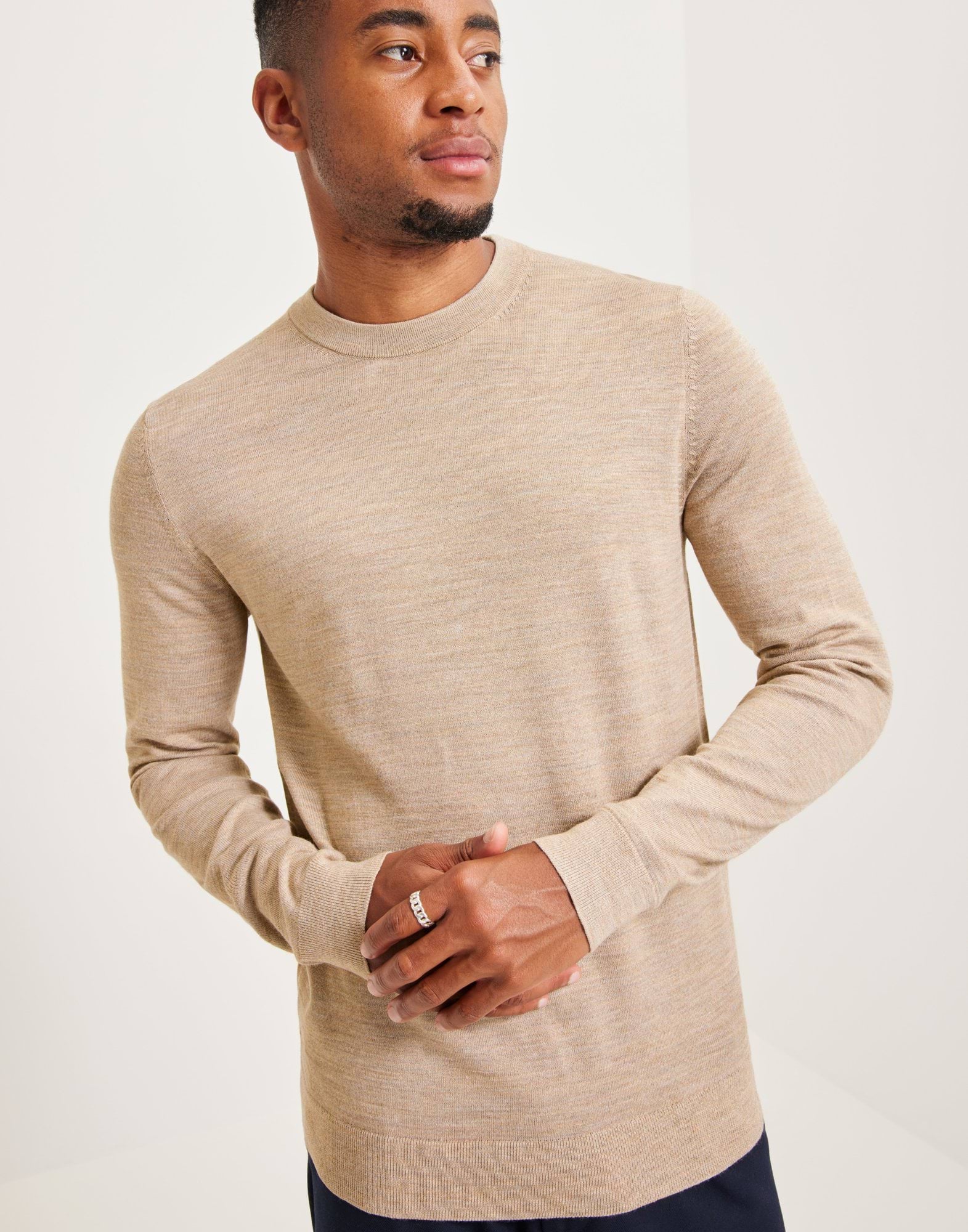 SLHTOWN MERINO COOLMAX KNIT CREW NO