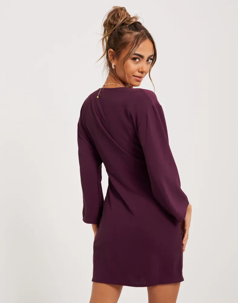 Buy Nelly Summer Knot Dress - Dark Brown | Nelly.com