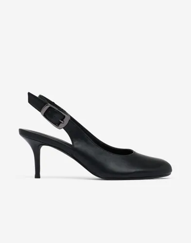 Nelly - Svart - Round Toe Slingback