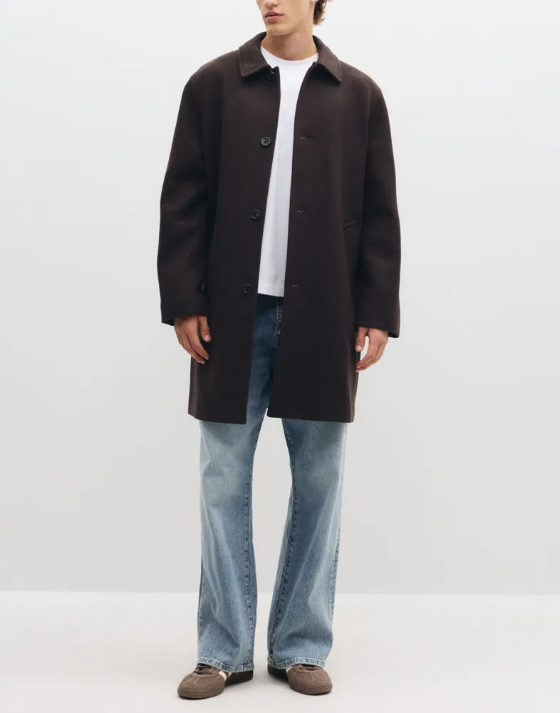 Slmronnie Wool Blend Car Coat Noos Rockar