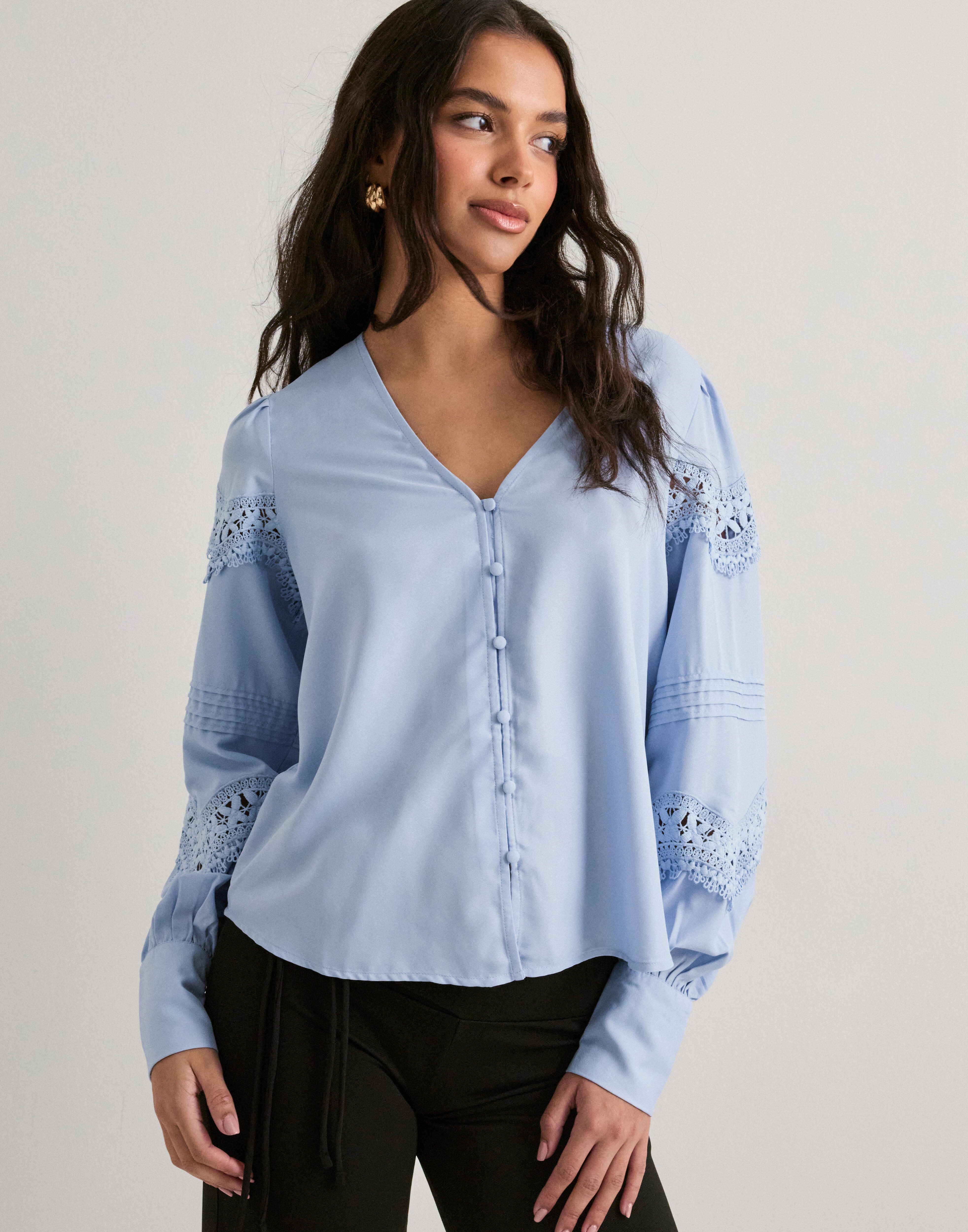Vero Moda VMFILUCA LS O-NECK - Jersey de punto - beaucoup blue/azul Vero Moda VMFILUCA LS O-NECK - Jersey de punto - beaucoup blue/azul