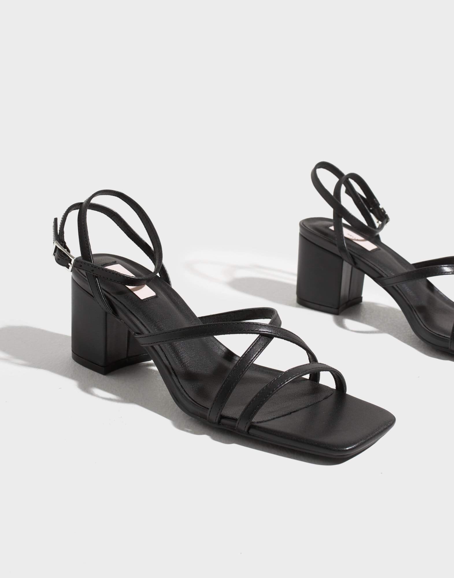 Strappy Low Block Heel