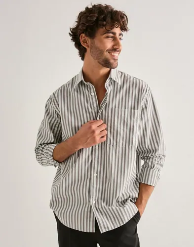 ANNARR Anraslund Dobby Ls Shirt Randiga skjortor herr – bild 3