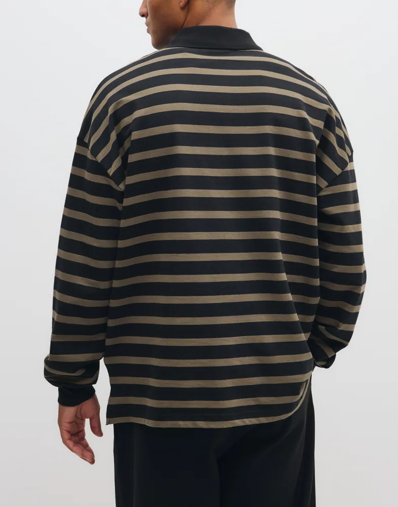 Mads Nørgaard Light Terry Polo Sweat St. Långärmad piké pikéer herr – bild 4
