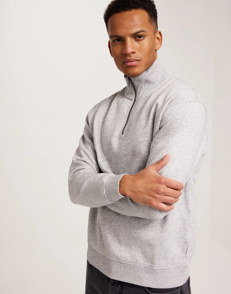 Jack Jones JJECHARGE CREW NECK Sweatshirt Iron Gate/gru00e5