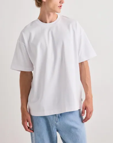 Jack & Jones Jjebarron Tee Ss O-Neck Noos Kortärmade t-shirts Vit