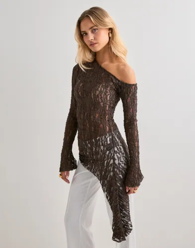 Nelly Asymmetric Lace Top toppar dam – bild 2