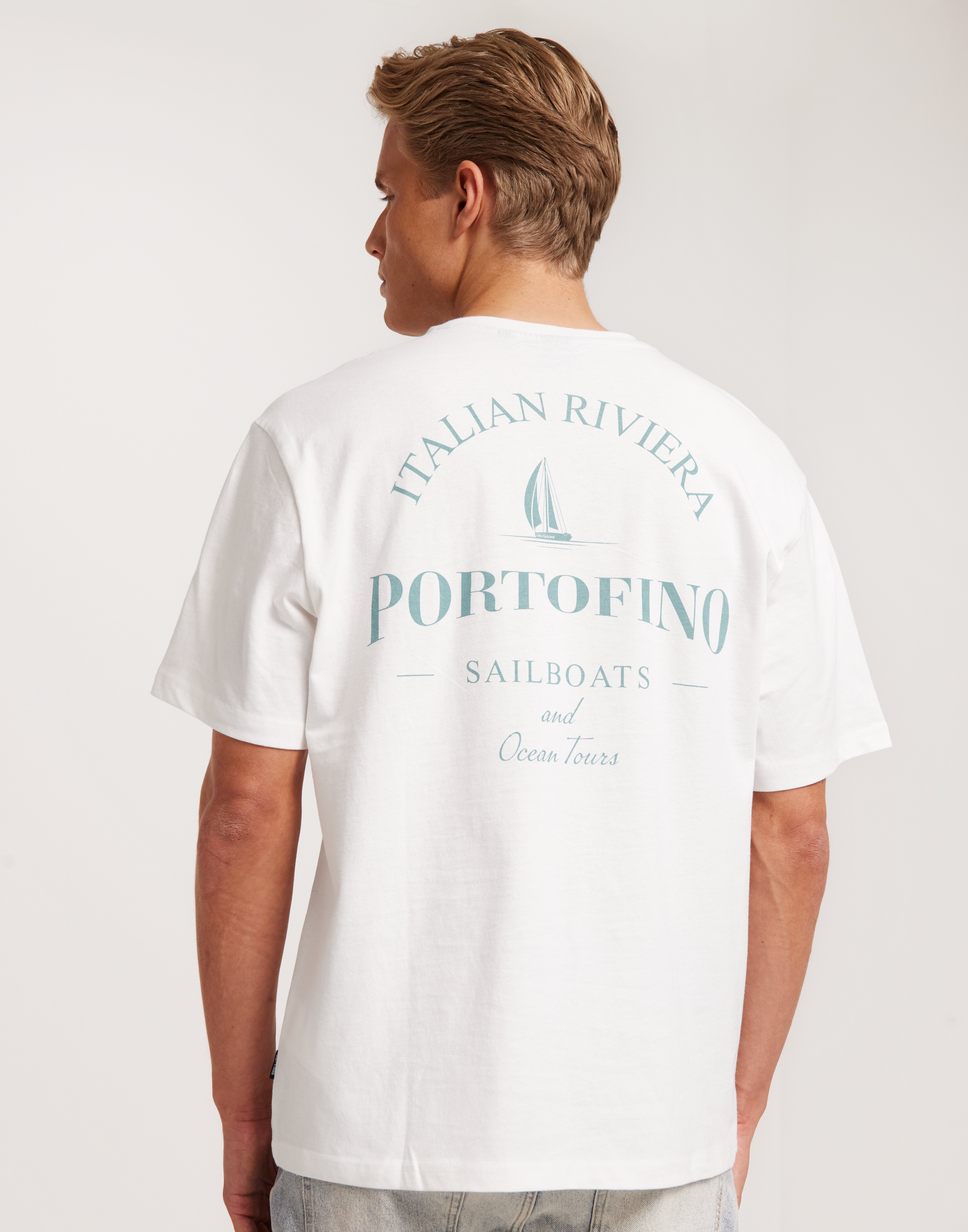 Buy Only & Sons ONSMILO RLX COAST SS TEE - Bright White Portofino