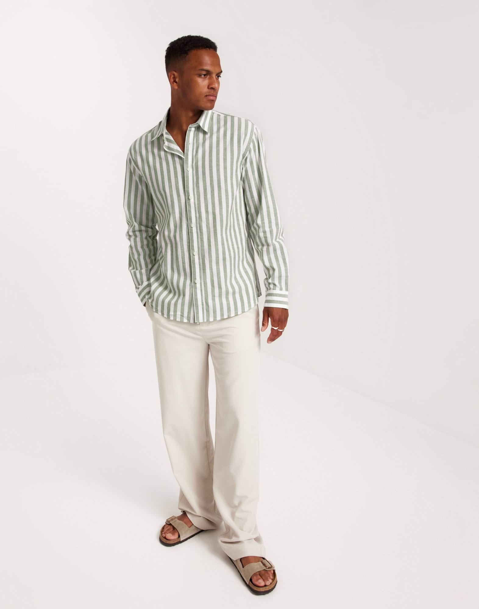 SLHREGNEW-LINEN SHIRT LS CLASSIC