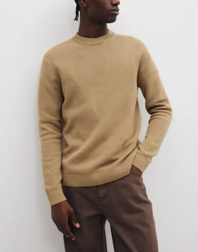 Selected Men Slhdane Ls Knit Structure Crew Neck Stickade tröjor herr – bild 2