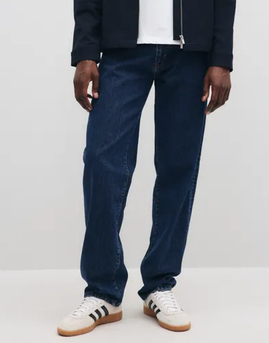 Woodbird Wbleroy 90's Rinse Jeans Straight jeans Blå