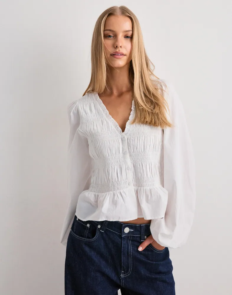 Flirty V-neck Blouse