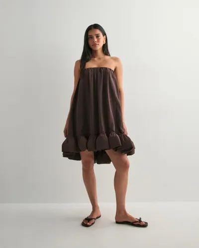 Mikala Strapless Ruffled Mini Dress 2