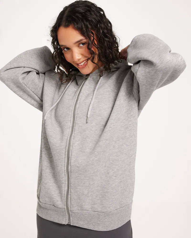Oversized Zip Hoodie