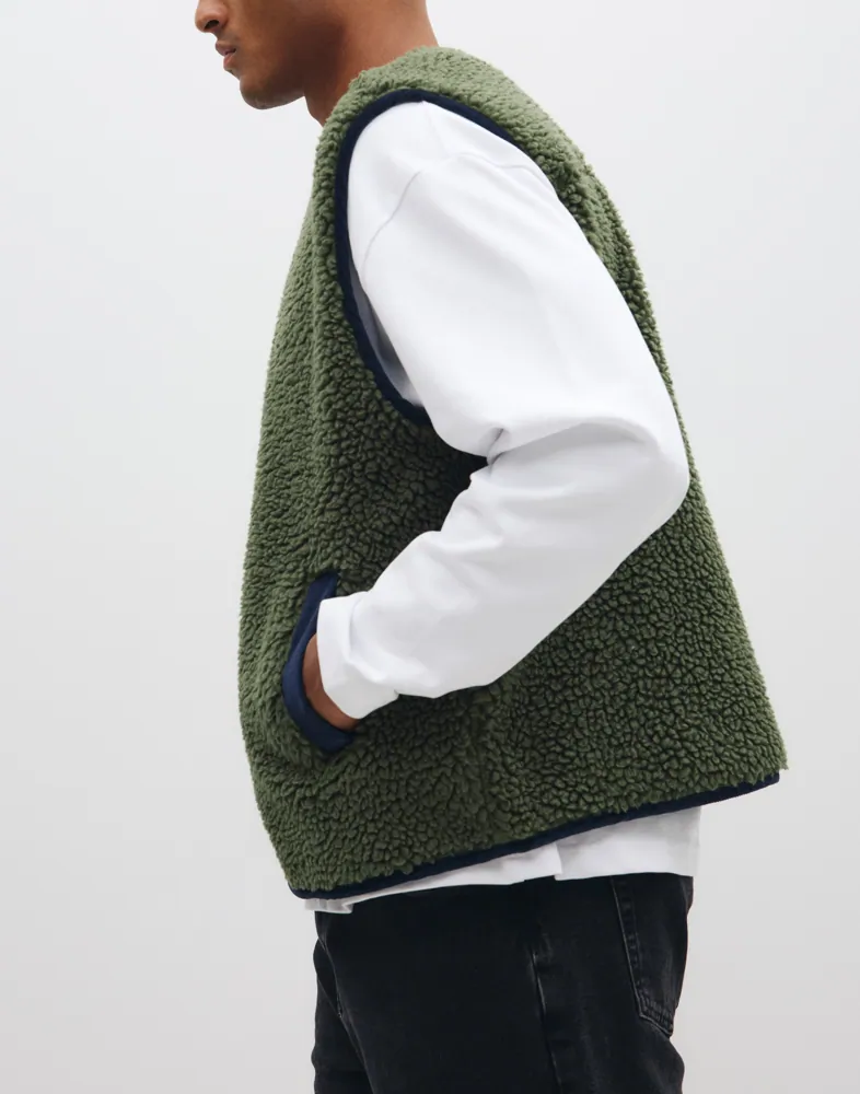 LEVIS ® Seacliff Sherpa Vest Olive Nig Västar herr – bild 2