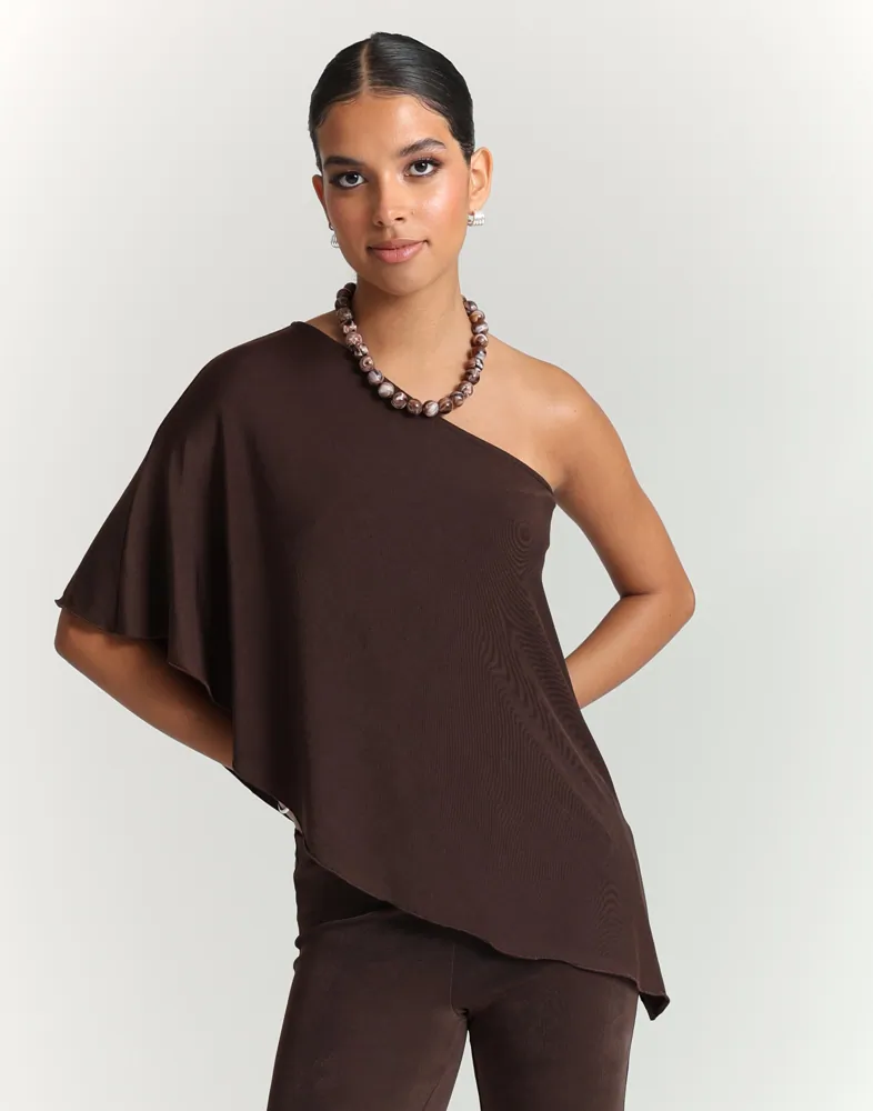 Soft Glam Shoulder Top