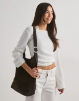 BECKS&Ouml;NDERGAARD - Brun - Suede Mae Buckle Bag