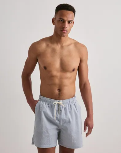 Selected Men Slhcooper Seersucker Swimshorts Badbyxor herr – bild 3