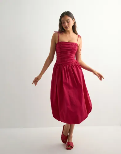 Nelly Tied Balloon Dress midiklänningar dam – bild 2