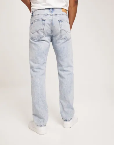 Blå straight jeans från Jack & Jones med hög midja