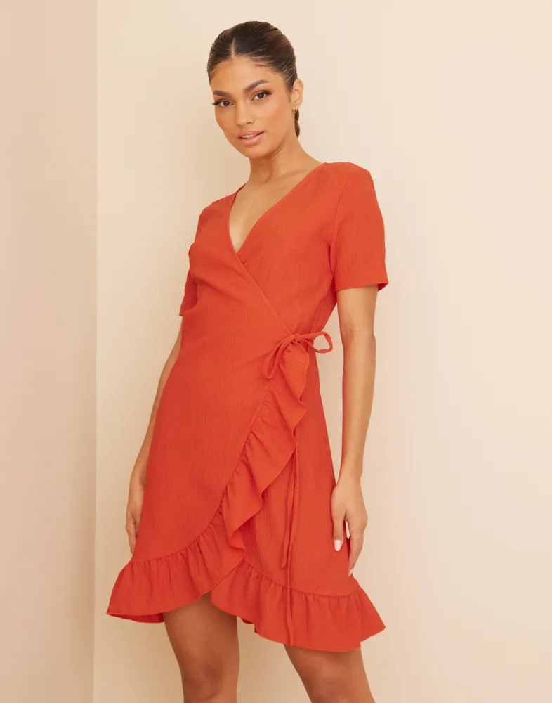 vero moda orange dress VMMELANEY Long dress | Light Orange