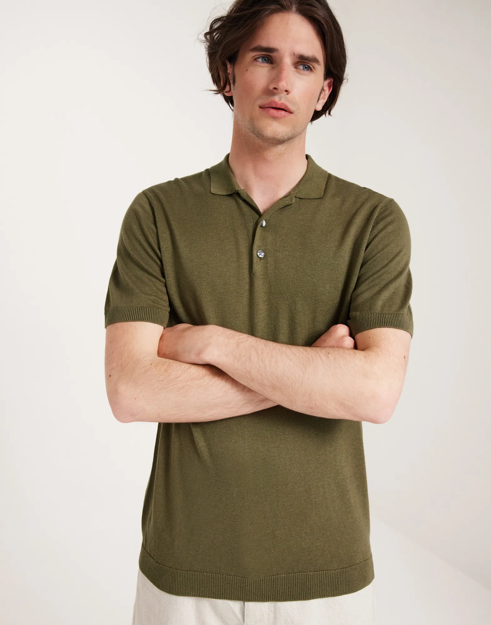 JPRIGOR LINEN KNIT POLO