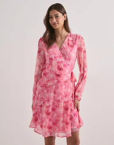 Vero Moda - Rosa - Vmsmilla L/S Detail Short Wrap Dres