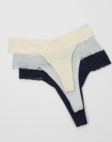 Nelly - Blå - Lovely Feels Thong 3-pack