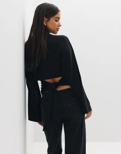 ONLY Onlestrid L/S Tie Top Jrs blusar dam – bild 2