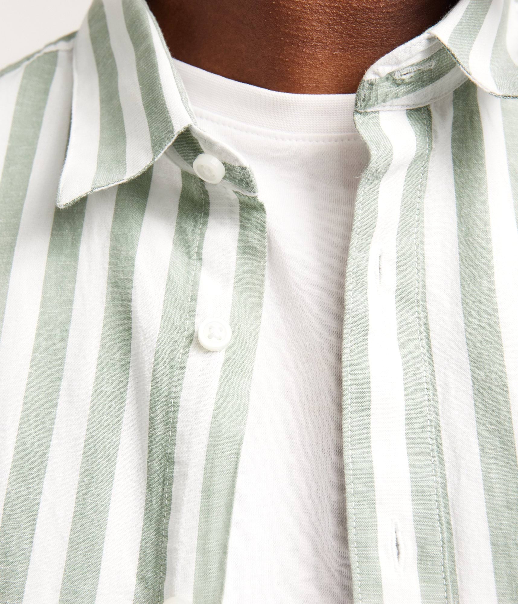 SLHREGNEW-LINEN SHIRT SS CLASSIC W