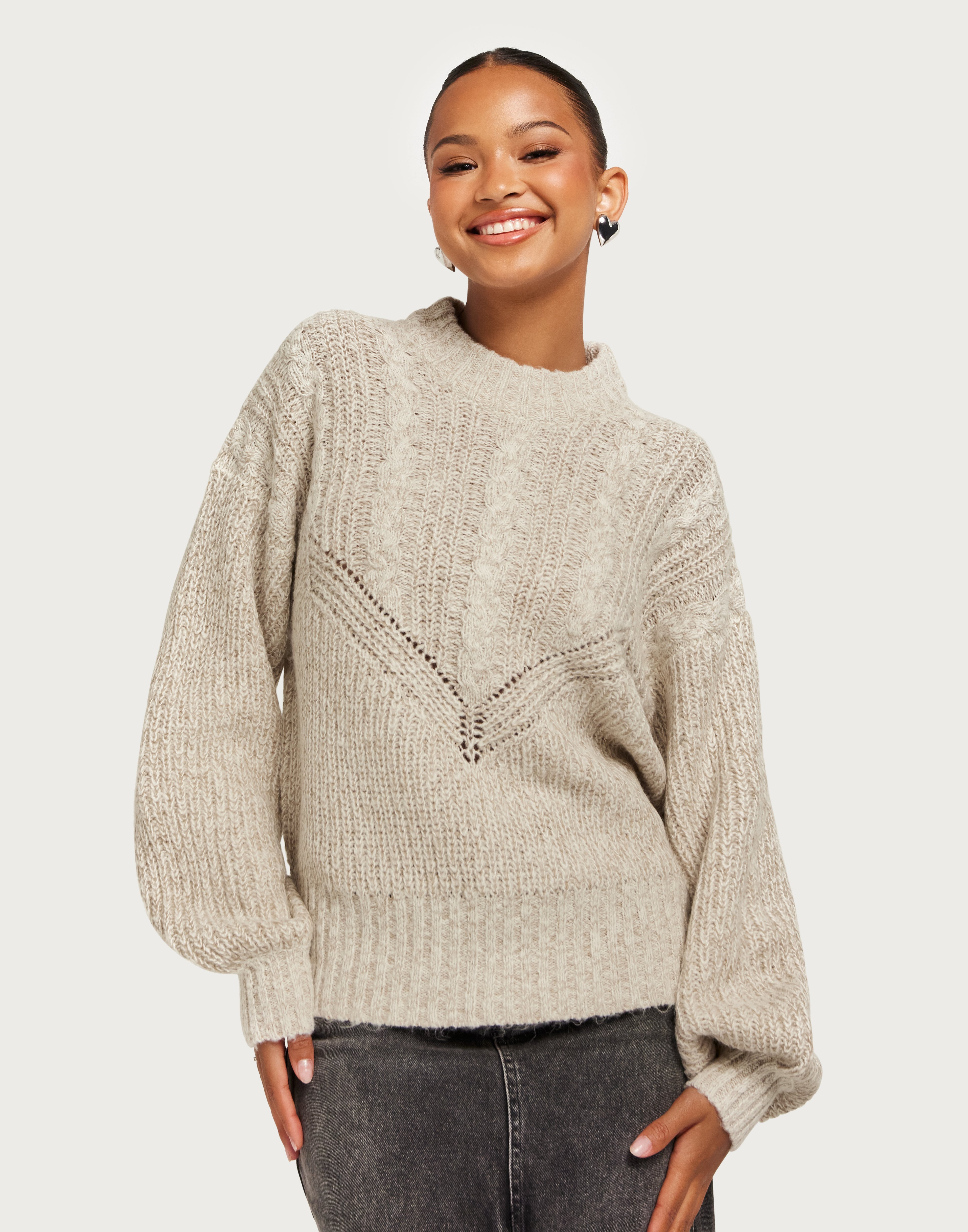 Nova Stella Knit Humus Detail Melange main image 0