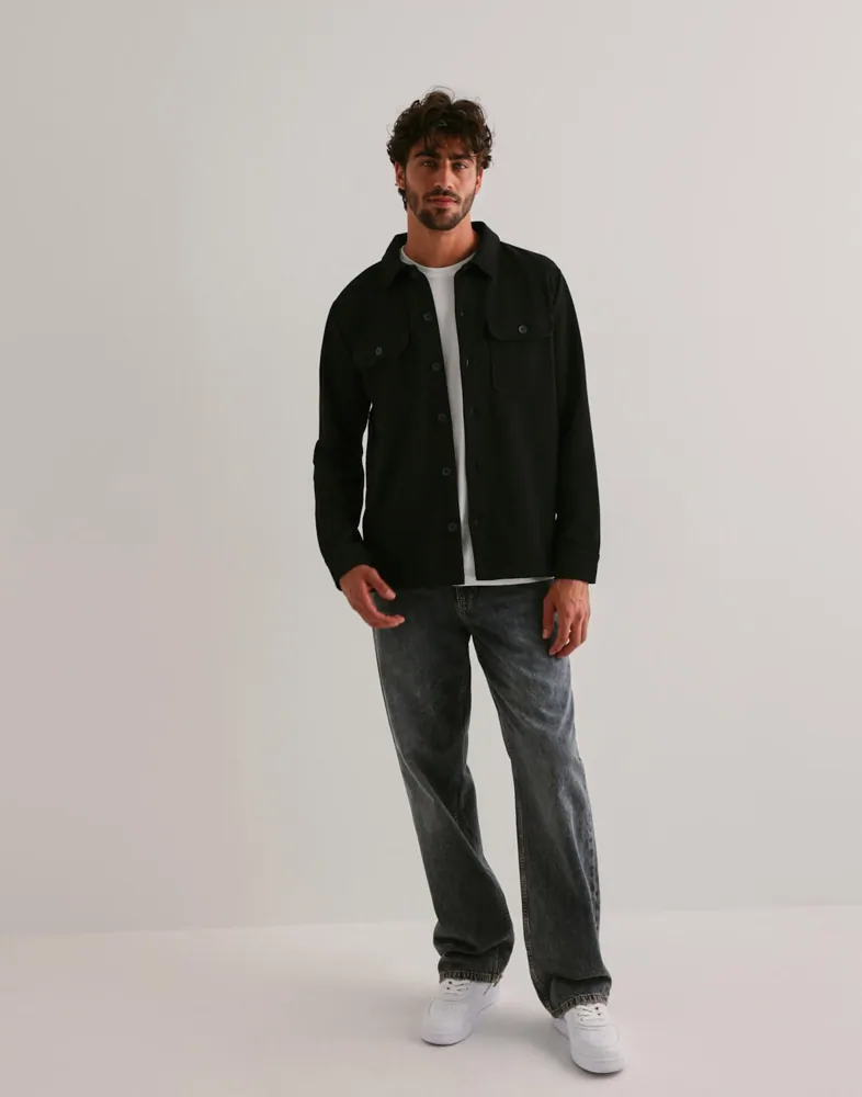 ONLY & SONS Heren overhemd ONSNEWKODYL overhemd, zwart/patroon: gemêleerd, S