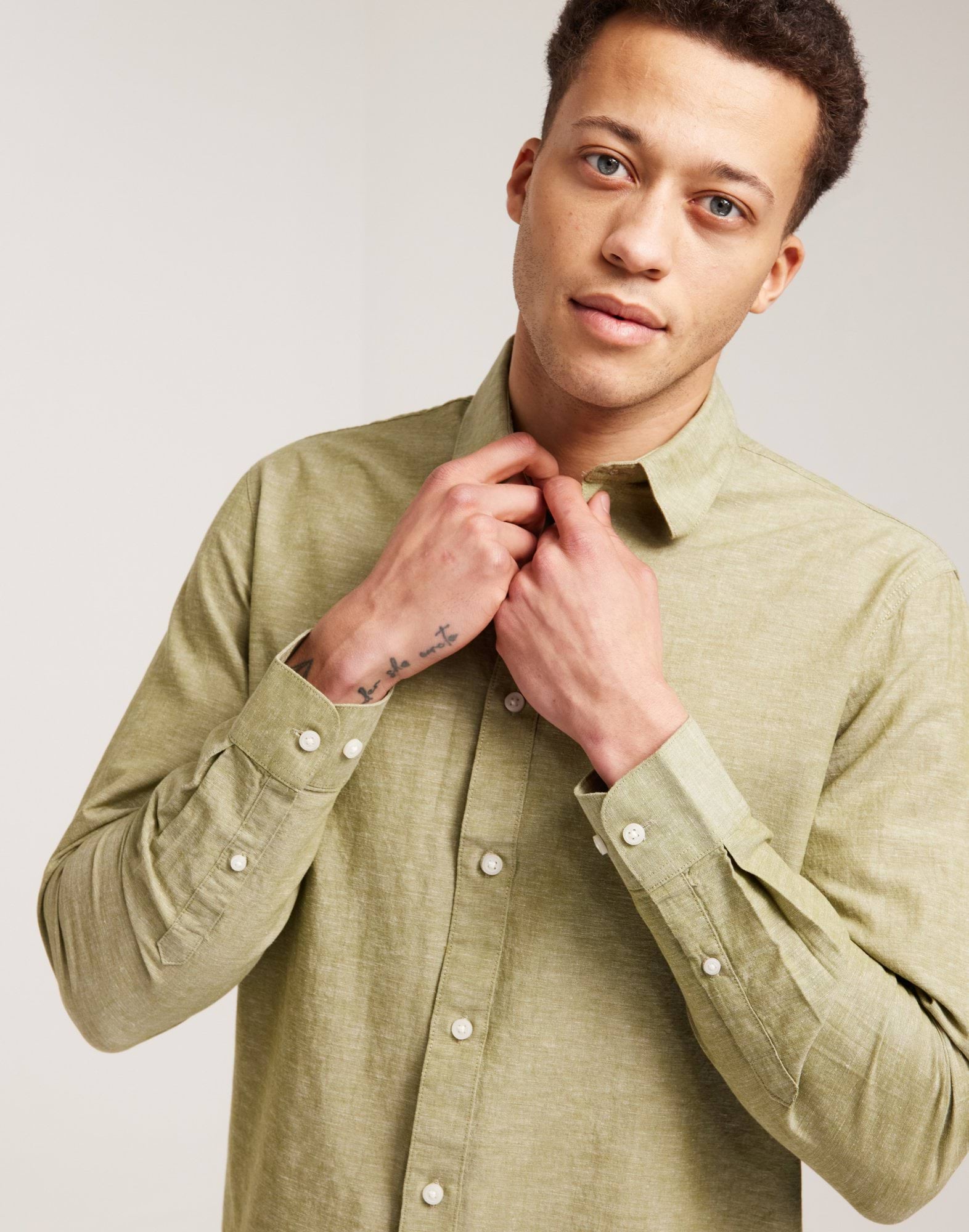 SLHREGNEW-LINEN SHIRT LS CLASSIC