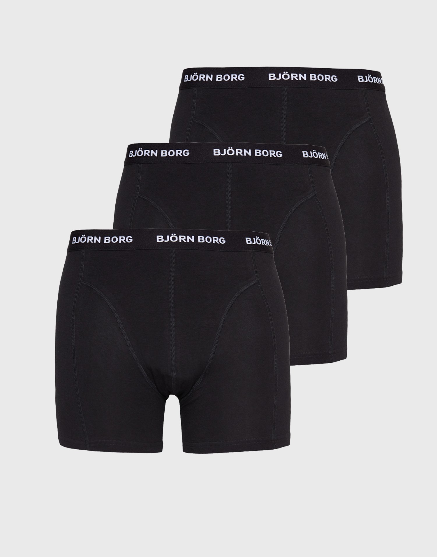 Bj?örn Borg 3p Shorts Noos Solids Multipack underbukser Sort