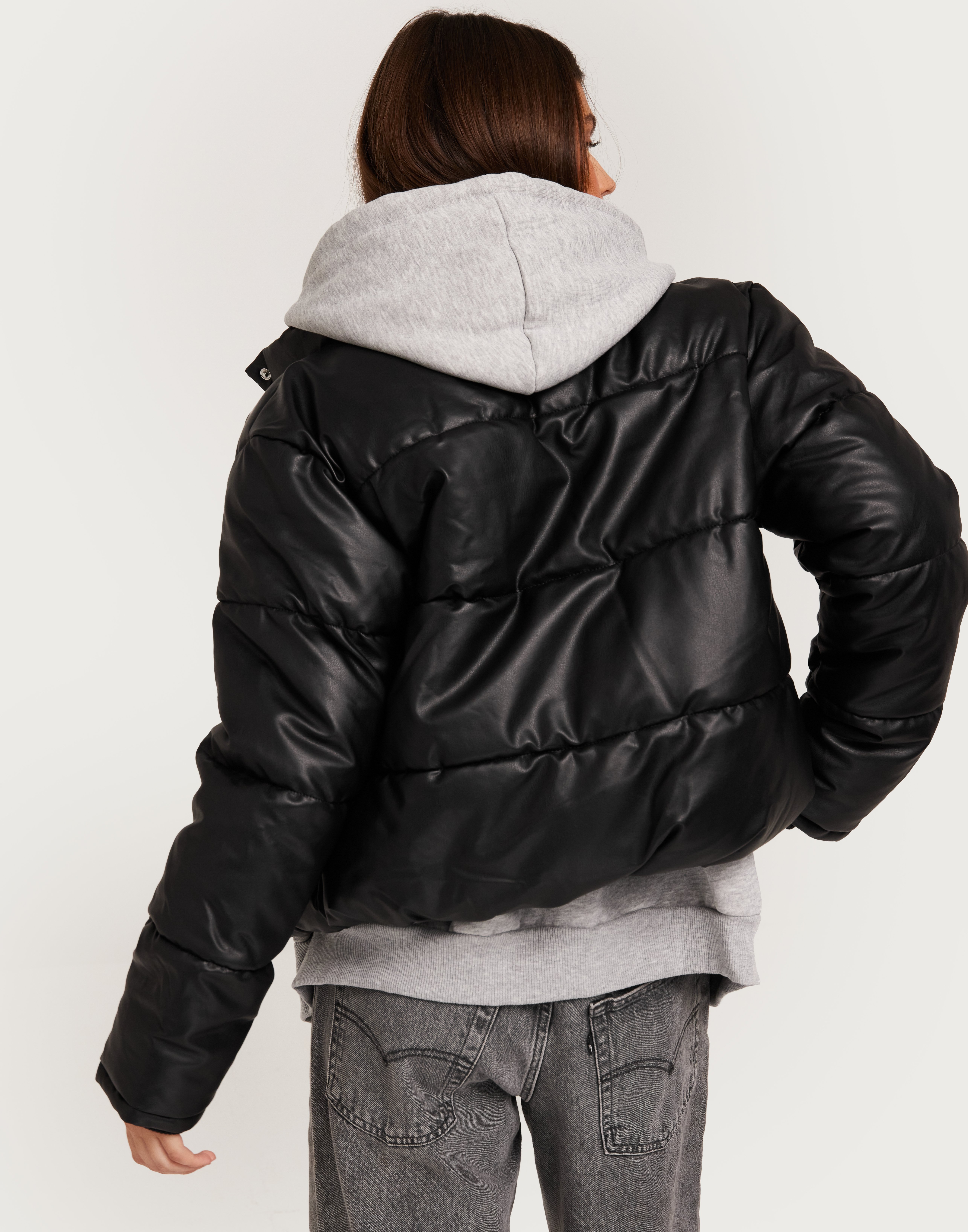 Buy JJXX JXBREEZY FAUX LEATHER SHORT JKT OTW - Black | Nelly.com