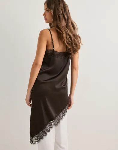 PIECES Pcnomi Strap Satin Lace Dress Wvn D festklänningar dam – bild 3
