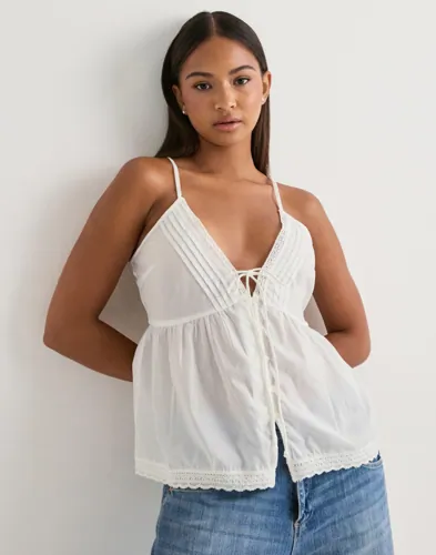 Vero Moda - Vit - Vmtulle Singlet Top Wvn Exp