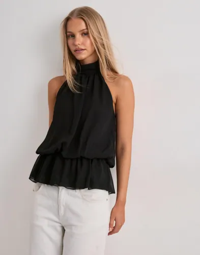 Nelly - Svart - Puffy Frill Top
