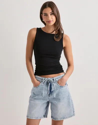 Vero Moda - Blå - Vmwien Mr Belt Shorts Mix Ga Noos