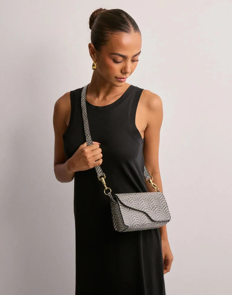 Nellie Handbag with Snake Print Straps Nellie Handbag with Snake Print Straps